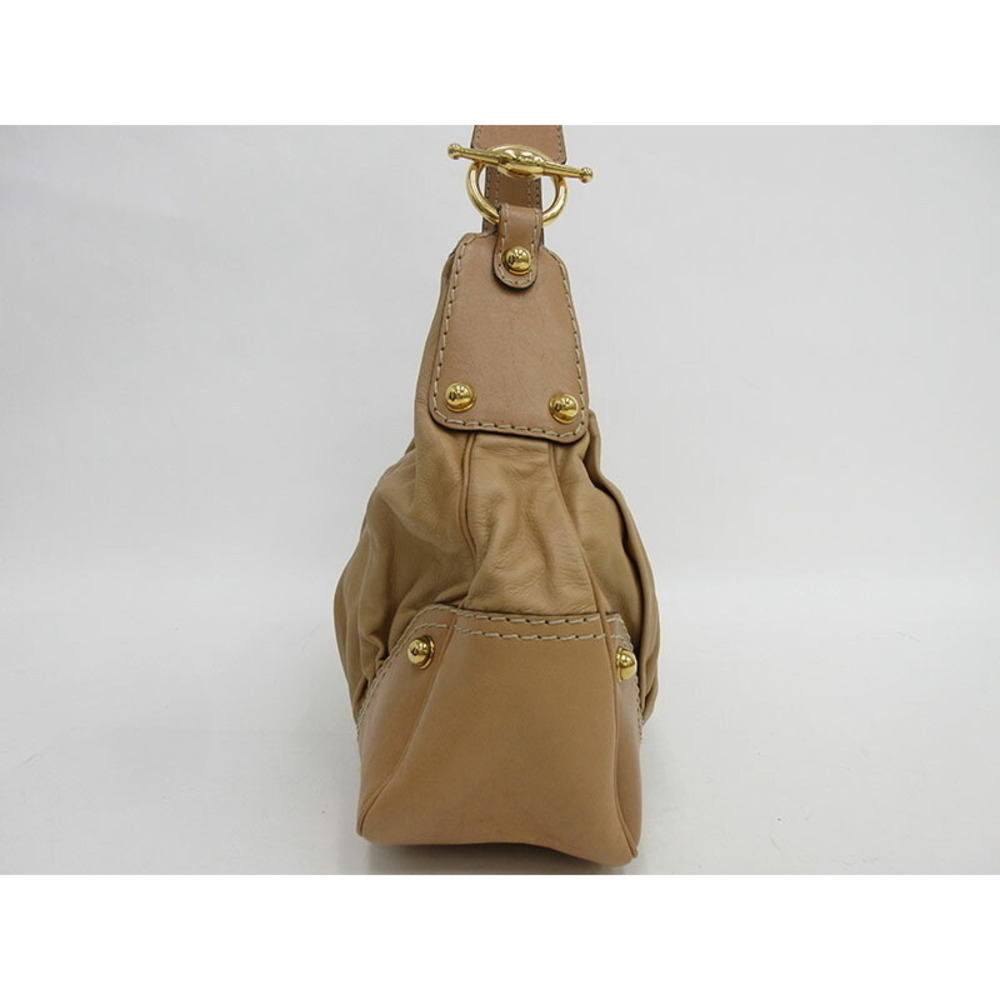 GUCCI Shoulder Bag Camel Brown Leather - Picture 2 of 10